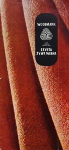 Woolmark - folder reklamowy z 1980 r. 