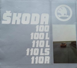 Skoda 100 100L 110L 110LS 110R - AZNP Mlada Boleslav - folder prospekt