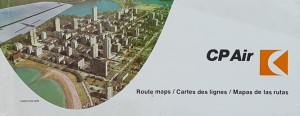 Mapa trasowa - Route Maps - Canadian Pacific Air Lines - 1970?