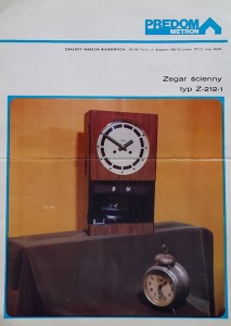 Predom Metron - Zegar ścienny Z-212-1 - folder reklamowy
