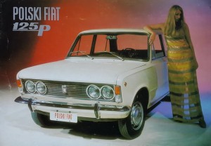 Polski Fiat 125p - prospekt folder reklamowy