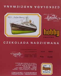 Czekolada Wedel Hobby - M/S Stefan Batory
