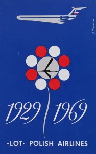 Kalendarzyk listkowy - 40 lat LOT - 1929 - 1969
