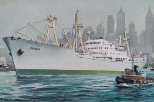 Pocztówka POL Polish Ocean Lines - M/S Staszic