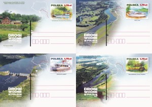 Cp 1702 - 1705 - Drogi wodne w Polsce