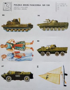 IS Ilustracje Samoprzylepne - Polska broń pancerna nr 108 - naklejki