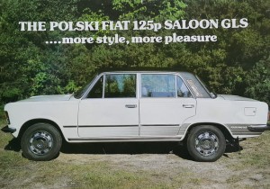 Polski Fiat 125p - prospekt folder reklamowy