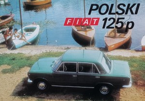 Polski Fiat 125p - prospekt folder reklamowy