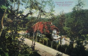 Pocztówka Sopot - Ostseebad Zoppot - Burger-Schutzenhaus am Waldtheater
