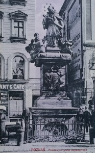 Pocztówka Poznań - Posen - Pomnik św. Jana Nepomucena