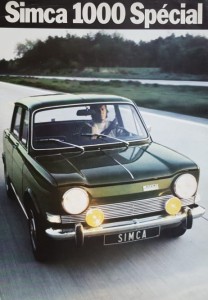 Simca 1000 Special - prospekt folder reklamowy