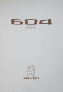 Peugeot 604 - prospekt folder reklamowy