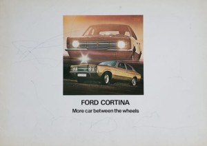 Ford Cortina - prospekt folder reklamowy