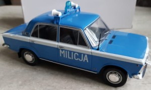 Samochody PRL - Polski Fiat 125p Milicja / 1:24