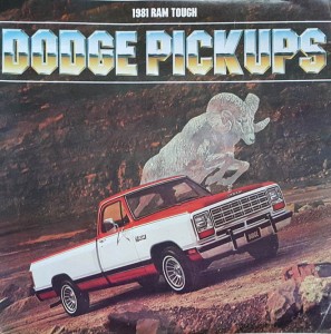 Dodge Pickup's - prospekt folder reklamowy