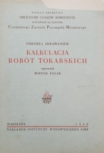 Polak - Obróbka skrawaniem - Kalkulacja robót tokarskich