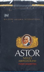 Astor - papierosy kolekcjonerskie