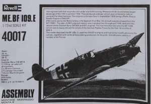 Messerschmitt Me 109.E / Revell 1:72