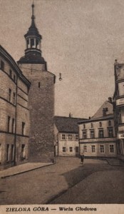 Pocztówka Zielona Góra - Wieża Głodowa