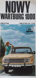 Wartburg 1000 Limuzyna - prospekt folder reklamowy