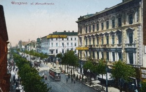 Pocztówka Warszawa - ul. Marszałkowska