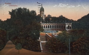 Pocztówka Wrocław - Breslau - Liebichshöhe - Wzgórze Partyzantów