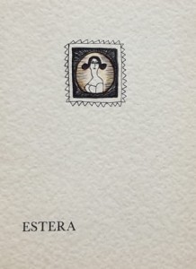 Karnet Kazimiera Iłłakowiczówna - Portrety imion - Estera - il. J. Wilkoń
