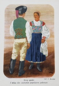 Pocztówka - Strój spiski - il. J. Karolak