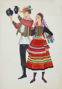 Pocztówka karnet - Lubliniacy - il. I. Czarnecka