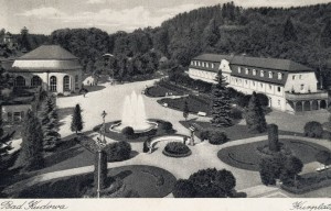 Pocztówka Kudowa Zdrój - Bad Kudowa - Kurplatz