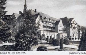 Pocztówka Kudowa Zdrój - Herzbad Kudowa - Kurhotel Furstenhof