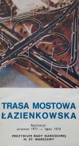 Trasa Mostowa Łazienkowska - folder reklamowy