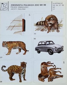 IS Ilustracje Samoprzylepne - Zwierzęta polskich Zoo nr 098 - naklejki