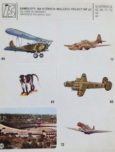 IS Ilustracje Samoprzylepne - Samoloty, na których walczyli Polacy nr 067 - naklejki
