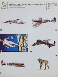 IS Ilustracje Samoprzylepne - Samoloty, na których walczyli Polacy nr 062 - naklejki