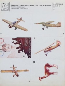 IS Ilustracje Samoprzylepne - Samoloty, na których walczyli Polacy nr 061 - naklejki
