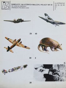 IS Ilustracje Samoprzylepne - Samoloty, na których walczyli Polacy nr 058 - naklejki