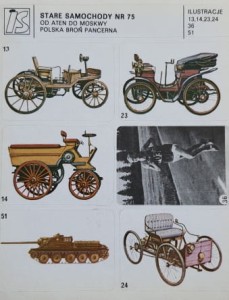 IS Ilustracje Samoprzylepne - Stare samochody nr 075 - naklejki