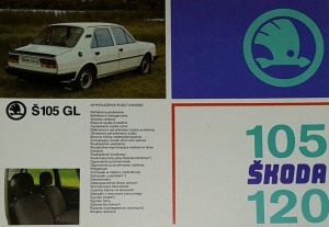Skoda 105 120 Motokov - prospekt folder