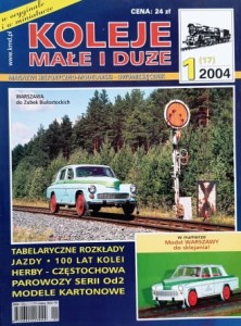Koleje małe i duże (017) - 1/2004 - Warszawa 223 na szynach - model kartonowy