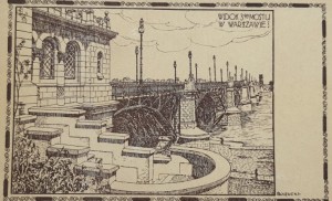 Pocztówka Warszawa - Plac i kościół Św. Aleksandra