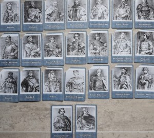 Poczet Królów i Książąt Polskich - 23 karty telefoniczne (2 pełne) 1231 - 1253
