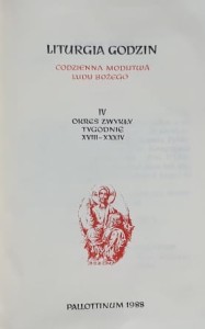 Liturgia godzin tom IV - wyd. 1988