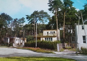 Pocztówka Łask - Kolumna - fragment miasta - fot. J. Rosikoń