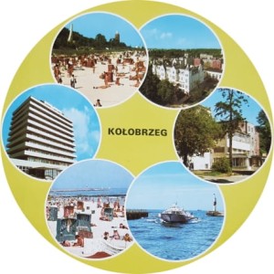 Pocztówka okrągła - 004 - Kołobrzeg