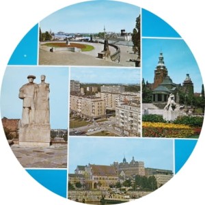 Pocztówka okrągła - 021 - Szczecin