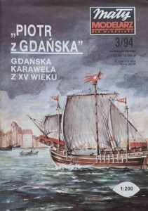 Mały Modelarz (1994) - 03/1994 - Karawela z XV wieku Piotr z Gdańska