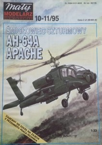 Mały Modelarz (1995) - 10-11/1995 - Śmigłowiec szturmowy AH-64A Apache