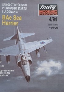 Mały Modelarz (1994) - 04/1994 - Samolot BAe Sea Harrier