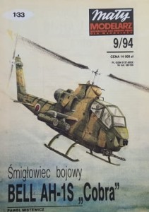 Mały Modelarz (1994) - 09/1994 - Śmigłowiec Bell AH-1S Cobra